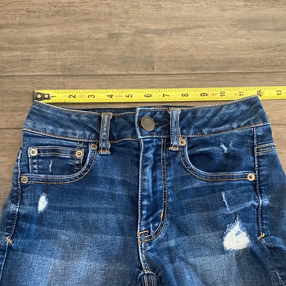 American Eagle Outfitters Super Stretch Hi-Rise Shortie Shorts‎ Womens Size 00 - Picture 5 of 8